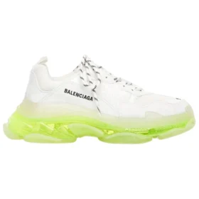 Triple S-sneakers ”Clear Sole – vit och fluorescerande gul” 544351W2FR19073