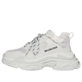 Triple S-Sneakers ”Faux Fur – Grey” 668562W3CQ51210