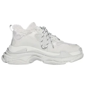 Triple S-Sneakers ”Faux Fur – Grey” 668562W3CQ51210