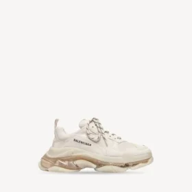 Triple S-sneakers för herr med genomskinlig sula  i vitt