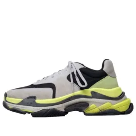 Triple S-sneakers ”Ljusgrå Neon Gul” 533888W09T21293