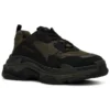 Triple S-Sneakers ”Olive Green Black” 536737W2FW24010