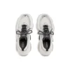 Triple S-Sneakers ”Svart, vitt, silver, dubbelt skum och mesh” 524039W2FWM8191