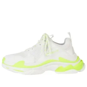 Triple S-Sneakers ”Vit fluorescerande gul” 524039W2CA37390