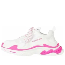 Triple S-Sneakers ”White Fluo Pink” 536737W2CA35390