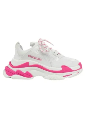 Triple S-Sneakers ”White Fluo Pink” 536737W2CA35390