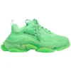 Triple S-träningsskor med genomskinlig sula ”Neon Green” 544351W2CF13801