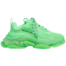 Triple S-träningsskor med genomskinlig sula ”Neon Green” 544351W2CF13801 Triple S-träningsskor med genomskinlig sula ”Neon Green” 544351W2CF13801