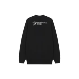 Tröja med broderad logotyp, medium passform, ”svart” 652981TKV871070