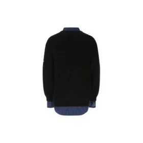 Tröja med lager-på-lager-design ”Black” 675268T32151000
