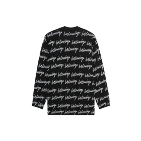 Tröja med logo över hela ”Black” 625984T31841070