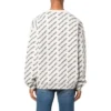 Tröja med logo över hela plagget och rund hals ”White Black” 702952T32339054