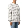 Tröja med logo över hela plagget och rund hals ”White Black” 702952T32339054