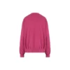 Tröja med rund hals och skriftlogotyp ”Dark Fuchsia” 697869TMVB50507