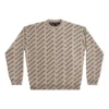 Tröja med små logotyper över hela plagget ”Beige” 736247T32339977