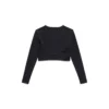 Träningskläder – långärmad sport-BH ”Black” 7932814E2B91081