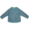 Trompe L’oeil-rutig skjorta och T-shirt ”Blue Neon Yellow” 699371TMM116305