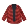 Trompe L”oeil rutig skjorta och T-shirt ”Red Navy” 699371TNM256167