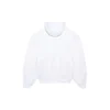 Tryckt sporttröja med huva, unisex, vit 641679TJVI69040