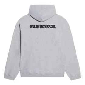 Turn-luvtröja i vid passform ”Heather Grey Black” 674986TLVB41167