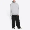Turn-luvtröja i vid passform ”Heather Grey Black” 674986TLVB41167