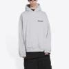 Turn-luvtröja i vid passform ”Heather Grey Black” 674986TLVB41167