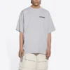 Turn Slit T-shirt ”Grey Black” 675016TLVB31167
