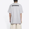 Turn Slit T-shirt ”Grey Black” 675016TLVB31167