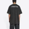 Turn Slit T-shirt ”Washed Black” 675016TLVB39034