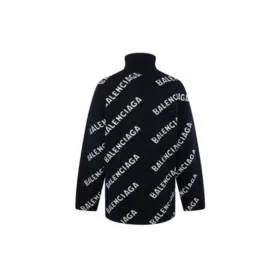 Turtleneck-tröja med logotyp över hela plagget ”Black White” 621018T15674177