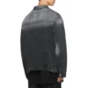Tvättad Denim-jackor i stor storlek ”Black” 662772TKVG51000