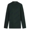 Ulltröja med rund hals och logo över hela plagget ”Dark Green” 657400T15673050