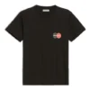 Uniform med logotryck, retro, smal passform, kortärmad, svart 612964TIV791000