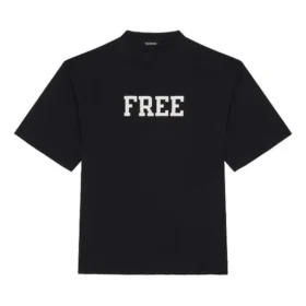 Unisex FW 21 med valfri bokstavstryck Svart 661715TKVD31070