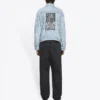 Unisex FW21-Denim-jackor med logotyp, blå 664329TBP488961