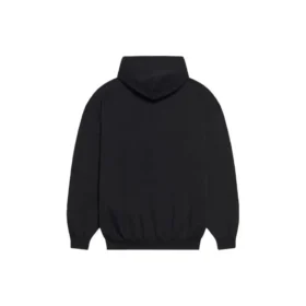 Unisex FW21 Fleece med logotryck, långärmad, med huva, svart 600583TKVI81070