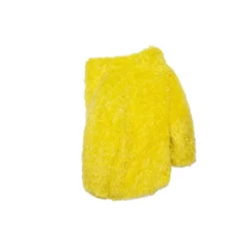 Unisex FW21 jackor i fuskpäls, gul 663000TKQ077200