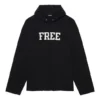Unisex FW21 Sweatshirt med gratis bokstavstryck, svart 661711TKVD41070