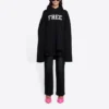 Unisex FW21 Sweatshirt med gratis bokstavstryck, svart 661711TKVD41070