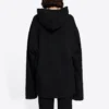 Unisex FW21 Sweatshirt med gratis bokstavstryck, svart 661711TKVD41070