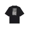 Unisex FW21 T-shirt med tryck och rund hals, svart 661715TKVE51070