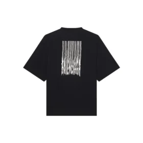 Unisex FW21 T-shirt med tryck och rund hals, svart 661715TKVE51070
