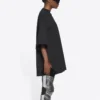Unisex FW21 T-shirt med tryck och rund hals, svart 661715TKVE51070