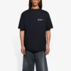 Unisex SS21 Företagstryck Rundhalsad kortärmad svart 612966TKV861070