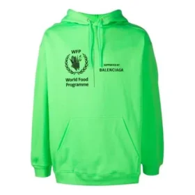Unisex SS21 med tryck av Världslivsmedelsprogrammets logotyp, grön 600583TJVK44162