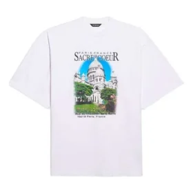 Unisex SS21 Oversized bomullströja, vit 641614TJVH69000