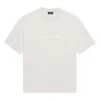 Unisex SS21 T-shirt med logotryck, grå 612966TIV542970