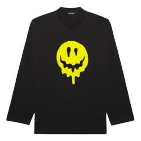 Unisex SS21-tröja med tryck och rund hals, svart 651796TKVA11012
