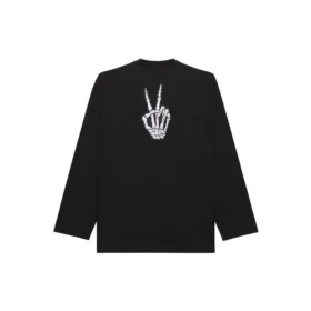 Unisex SS21-tröja med tryck och rund hals, svart 651796TKVA11012