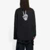 Unisex SS21-tröja med tryck och rund hals, svart 651796TKVA11012